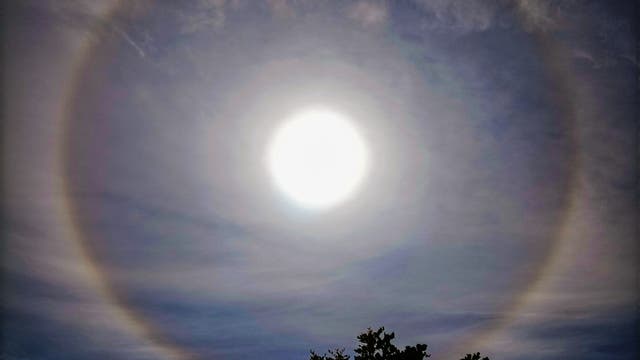 Solar Halo above the Sky of RAGUSA - Sicily 