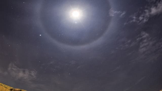 Solar Halo conjunction with Jupiter Ragusa - Sicily 