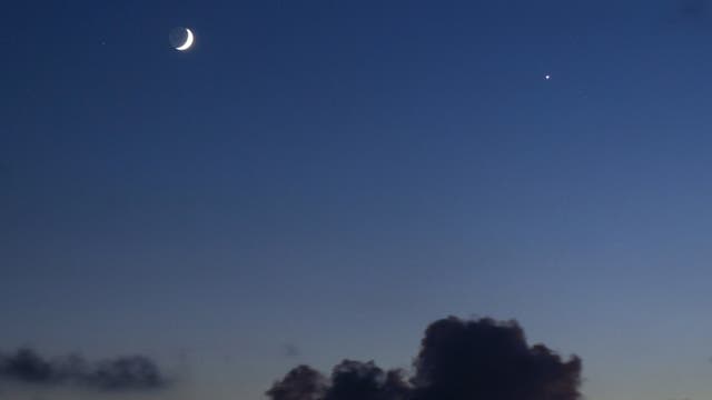 Conjunction Moon Venus Ragusa - Sicily 