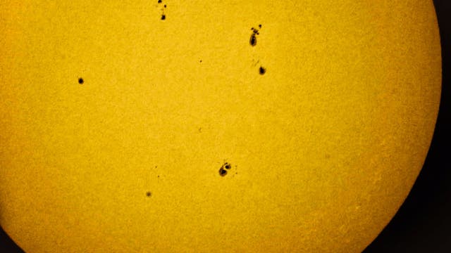 More active Sunspots Sicily-Italy 