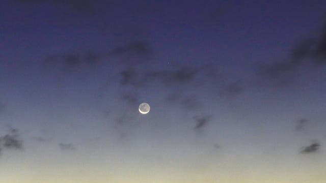 Mond und Venus