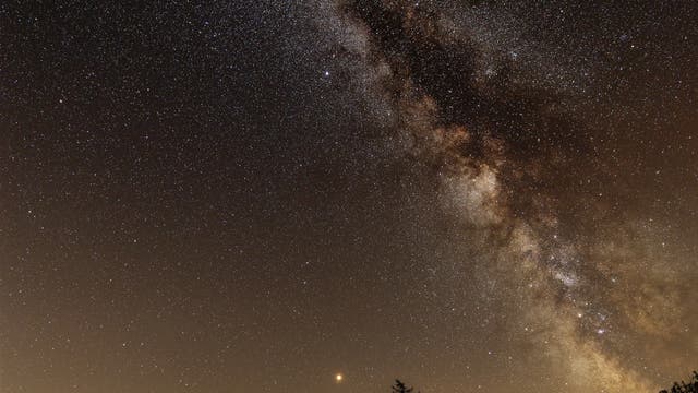 Milchstraße über dem Meteorcamp Schwäbische Alb 2018