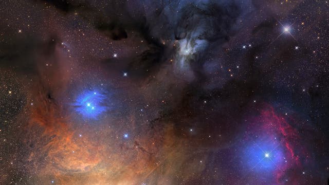 Nebelgebiet um Rho Ophiuchi und Antares