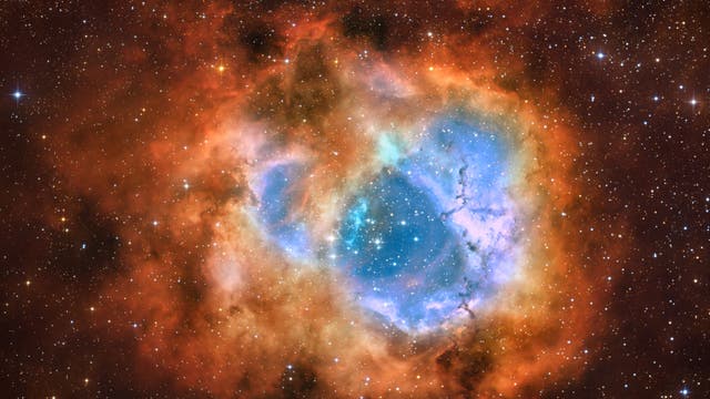 Rosettennebel (Hubble-Palette)