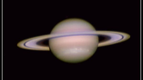 Saturn mit Sturm und Speiche im B-Ring