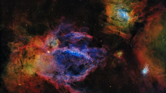 Nebulae painting in Cassiopea