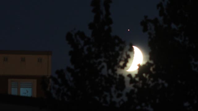 Mond & Saturn am Abend des 31. August 2014