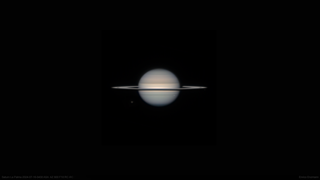Saturn vom 16. Juli 2024 aus La Palma in Farbe