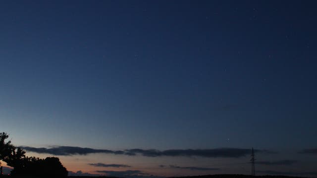 Saturn in der Morgendämmerung