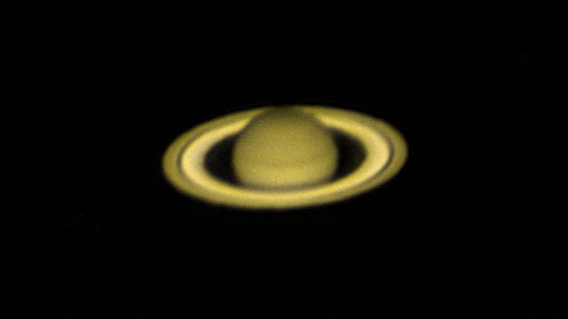 Saturn in der Nacht nach der Opposition