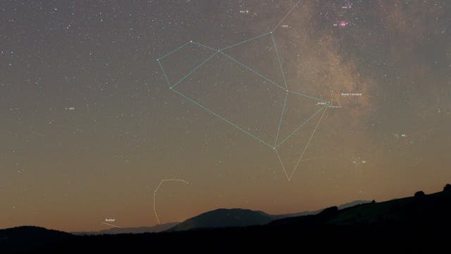 Sternbild Schütze und Alpha Sagittarii