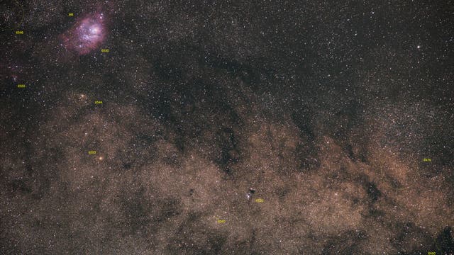 Südlich von Messier 8