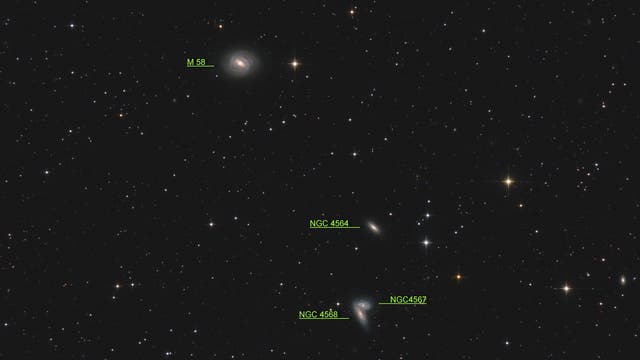 NGC 4567 / 4568, Siamesische Zwillinge (Objekte)