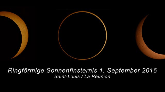 Ringförmige Sonnenfinsternis La Réunion