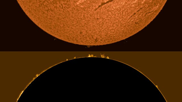 H-alpha-Sonne 14. Juli 2024