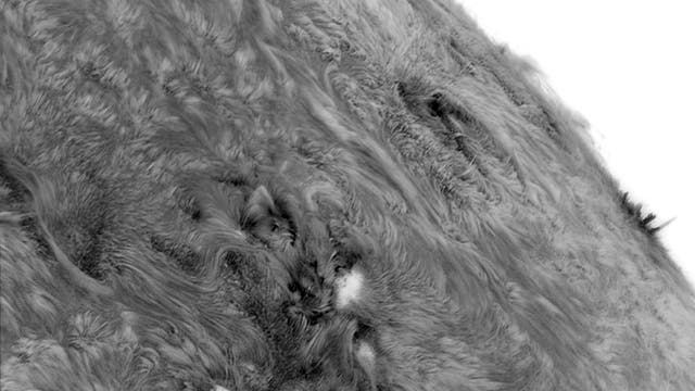 H-Alpha-Sonne vom 6. September 2014, vierfach-Mosaik
