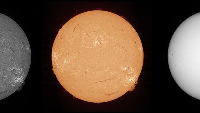Sonne am 8. Juni 2024 mit Spektroheliograf aufgenommen im H-alpha-Bereich