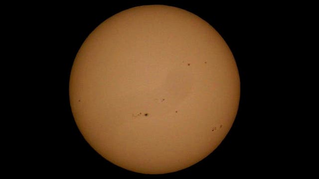 Sonne mit Sonnenfleckengruppen