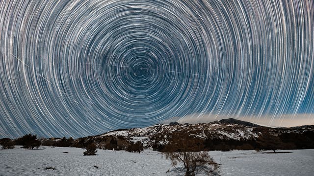 Star Trails on Etna