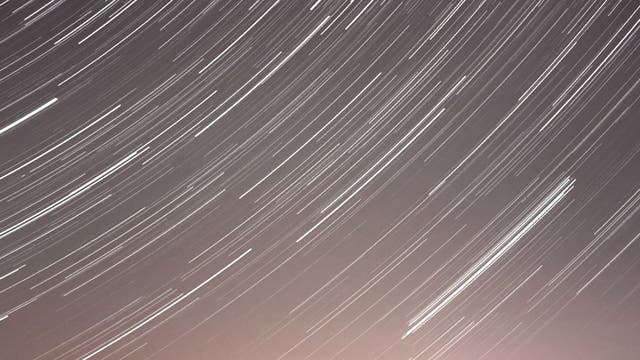 Sternspuren mit Zuglichtern