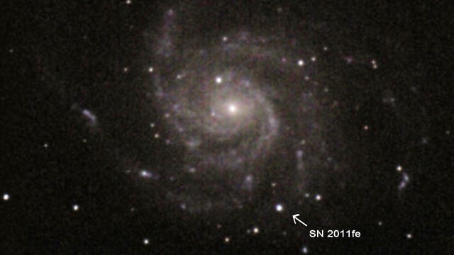 Supernova 2011fe in  Galaxie M 101