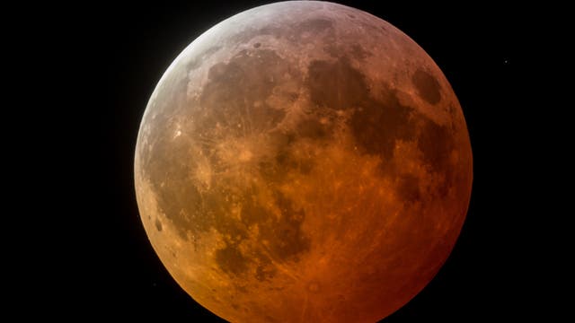 Totalität der Mondfinsternis am 21. Januar 2019