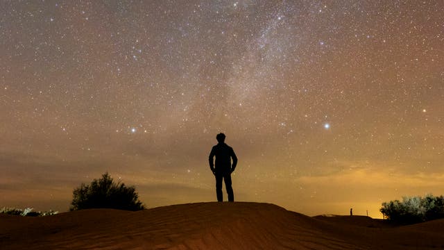 Milchstraße über der Sahara, Tunesien