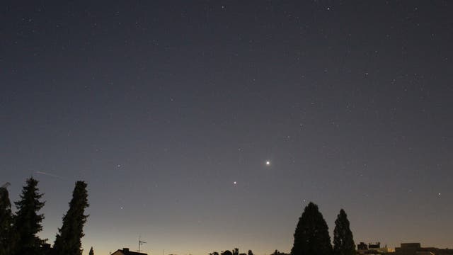 Venus und Jupiter im Sternbild Zwillinge