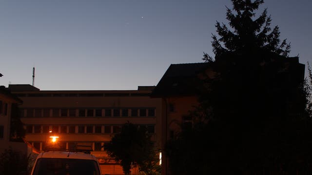 Venus und Jupiter in der Morgendämmerung