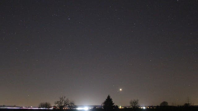 Venus und Saturn am Abendhimmel