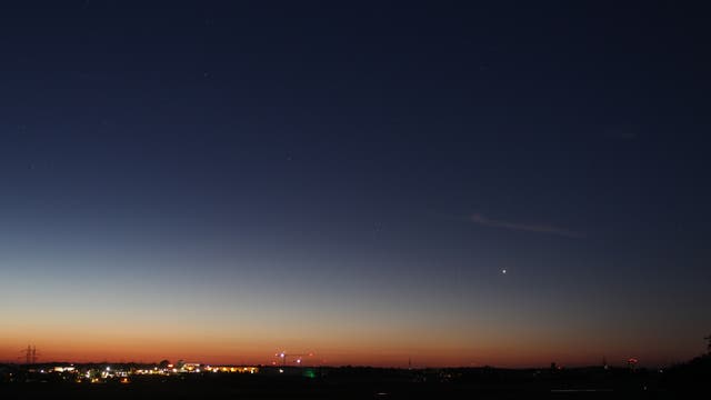 Venus in der Morgendämmerung