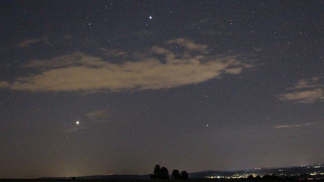 Venus und Jupiter