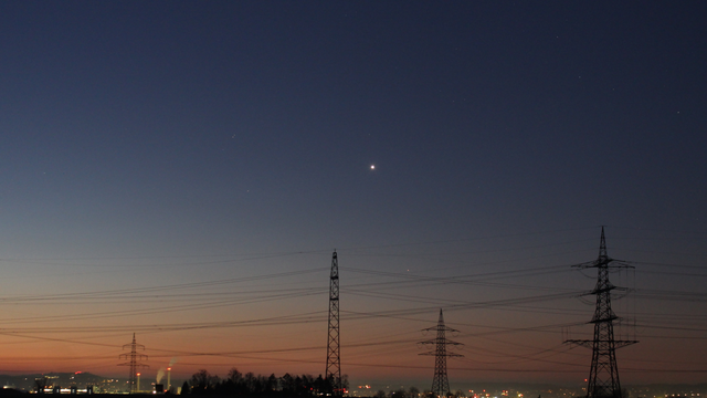 Venus und Mars in der Morgendämmerung