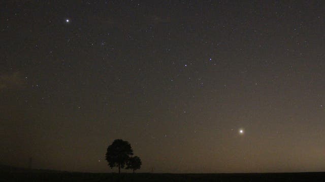 Venus und Jupiter am Abendhimmel