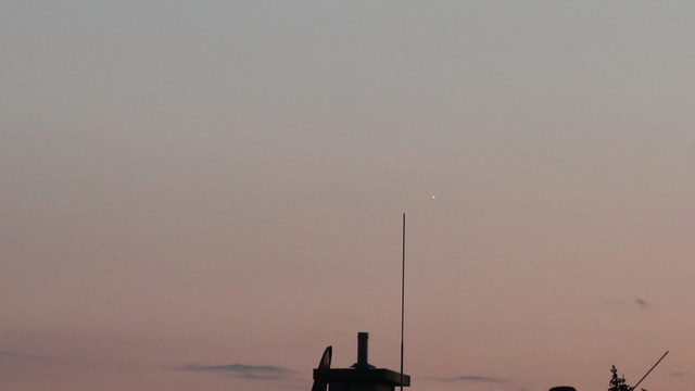 Venus in der Abenddämmerung des 28. August 2013