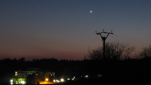 Venus und Merkur im April 2010