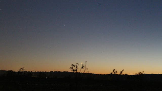 Venus und Saturn am Abendhimmel - 2