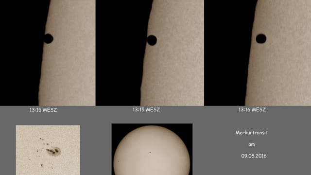 Merkur-der Eintritt in die Sonnenscheibe
