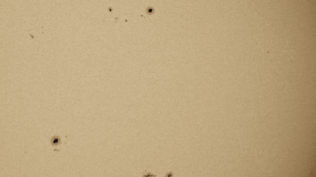 Venustransit 2012: Die Sonnenflecken während des Durchganges 