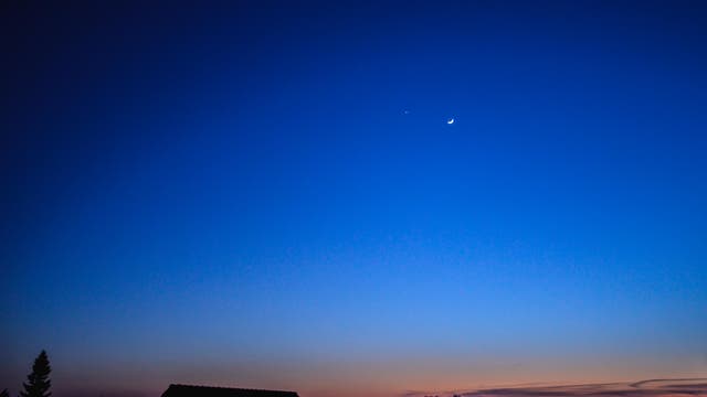 Mond, Jupiter, Venus - 25.3.2012