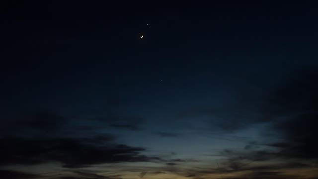 Venus Mond Jupiter 26.3.2012