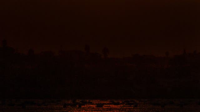 Sunset on the Syracuse coast