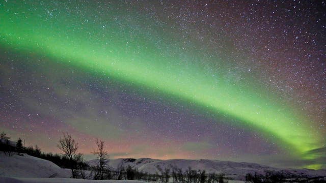 Aurora Borealis in Lappland (Norwegen)