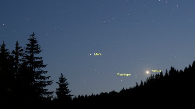 Venus und Mars am 12. Juni 2023