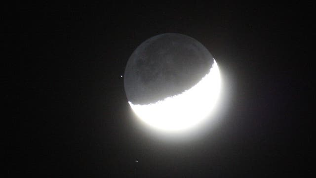 Kurz vor der Bedeckung von Xi1 Ceti durch den Mond