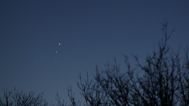 Venus und Jupiter am 2. März 2023
