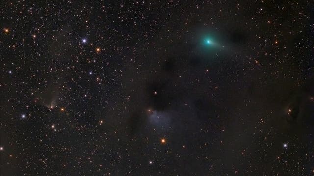 Komet C/2017 O1 (ASASSN1) und Vdb 27