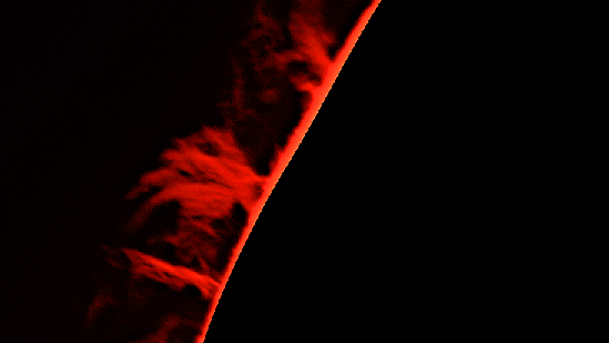 Sonnenprotuberanzen am 3. Mai 2016 