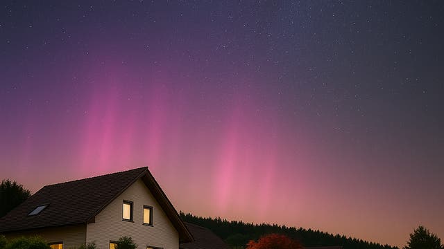 Das Polarlicht über Georgsmarienhütte
