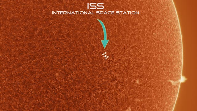 ISS-Transit am 2. April 2021
